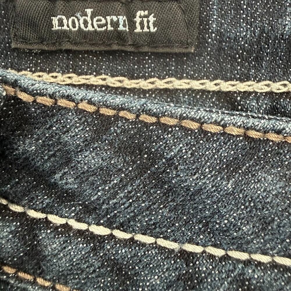 ANA A New Approach Womens 8P Boot-cut Jeans Dark Wash Stretch Mid Rise Denim - Picture 4 of 8